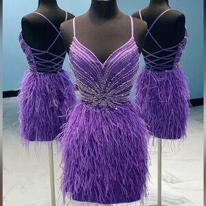Purple Homecoming Dress